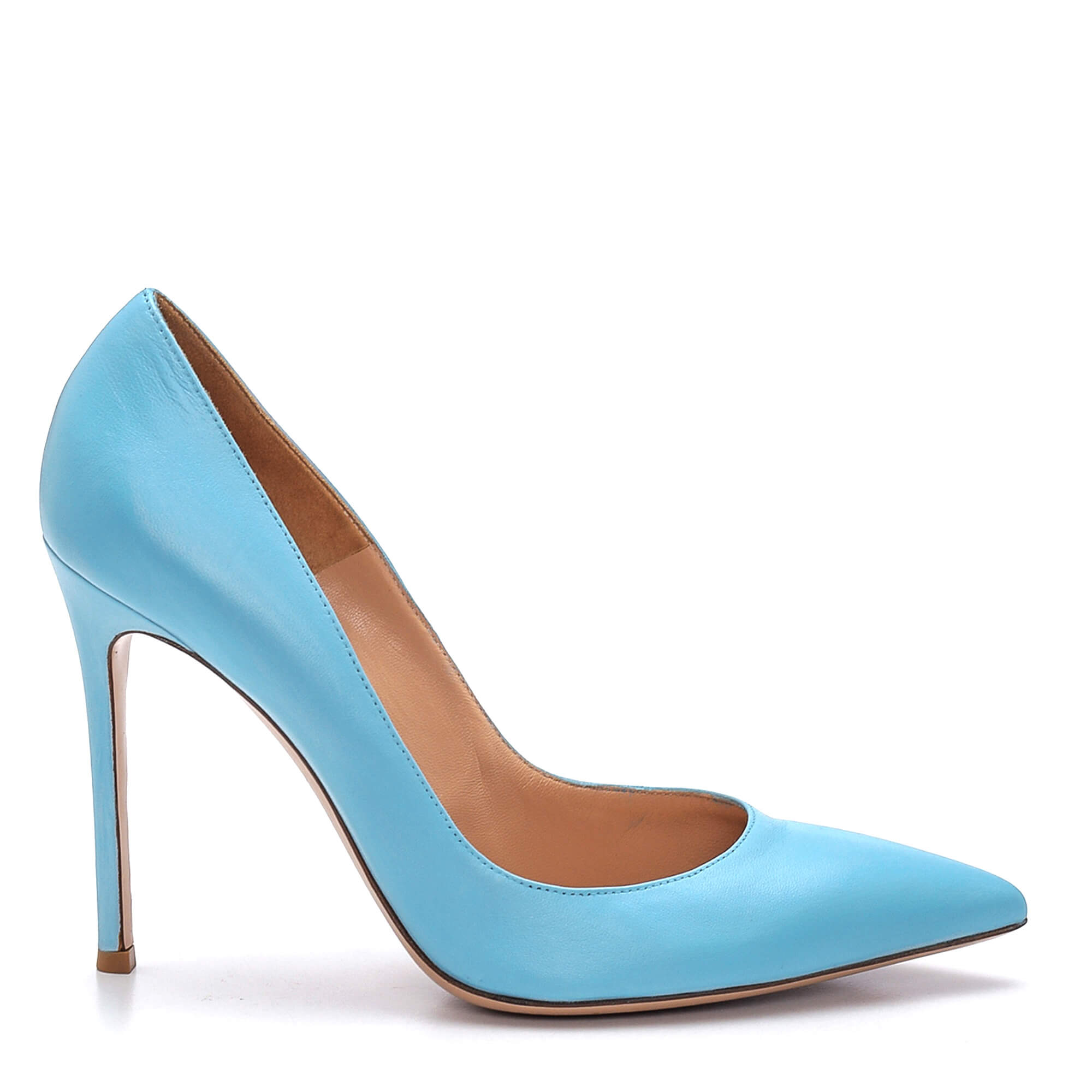 Gianvito Rossi - Blue Leather 105 Pumps  